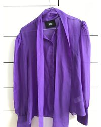 Dolce & Gabbana Chemisier soie violet