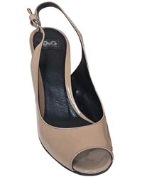 Dolce & Gabbana Sandales à talons cuir verni autre - Multicolore