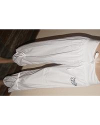 Jean Paul Gaultier Pantacourt, corsaire coton blanc Taille unique