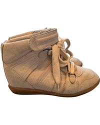 Isabel Marant Baskets daim blanc