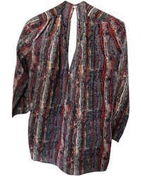 Sandro Blouse soie multicolore