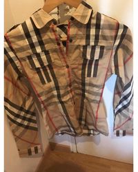 Burberry Chemise coton beige - Neutre