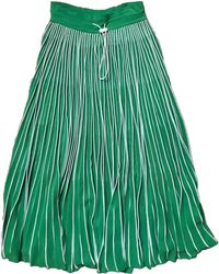 Valentino Jupe mi-longue viscose vert