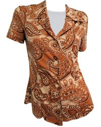 Dolce & Gabbana Chemise polyester marron