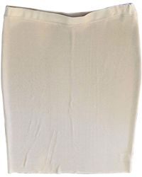 Valentino Jupe mi-longue viscose beige - Neutre