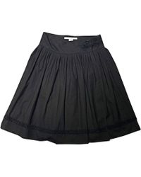 Diane von Furstenberg Jupe mi-longue laine marron