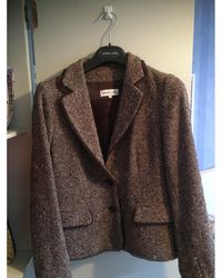 Gerard Darel Blazer, veste tailleur laine marron