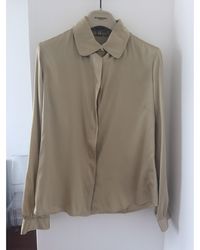 Burberry Chemisier soie doré - Métallisé