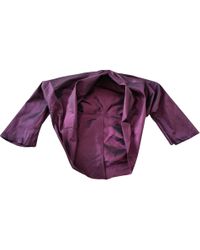 Max Mara Blazer, veste tailleur viscose violet