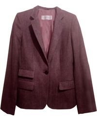 Max Mara Blazer, veste tailleur laine mélangée rouge
