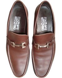Ferragamo Mocassins cuir marron