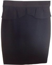 Sandro Jupe mi-longue polyester noir