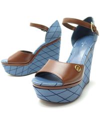 sandales compensées louis vuitton