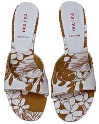 Miu Miu Mules tissu autre - Multicolore