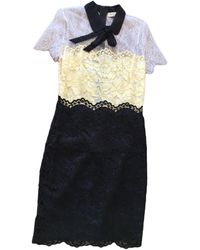 Sandro Robe courte dentelle autre - Multicolore