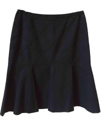 Chanel Jupe en jean soie bleu