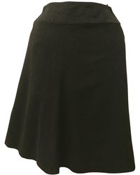 Chanel Jupe mi-longue laine noir