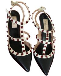 Valentino Escarpins cuir noir