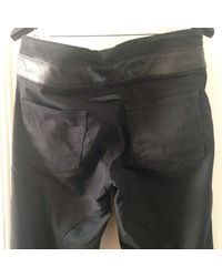 Jean Paul Gaultier Pantalon droit coton noir