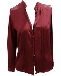 Sandro Chemisier soie rouge