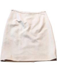 Moschino Jupe mi-longue coton blanc