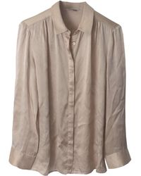 Maje Chemise soie doré - Métallisé