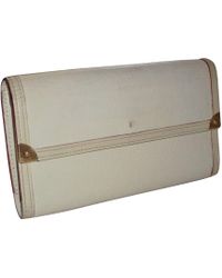 Louis Vuitton Porte-monnaie cuir blanc