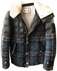 Moncler Doudoune laine bleu