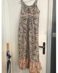 Sandro Robe longue coton autre - Multicolore