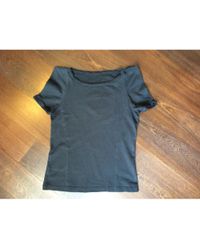 Maje Top, tee-shirt coton noir