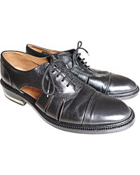 Cuir À À Lacets Chaussures Cuir Noir Chaussures Noir Lacets Yyb76fvg
