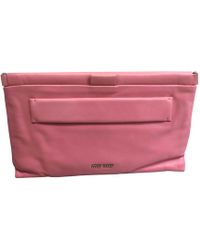 Miu Miu Pochette cuir rose