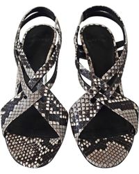 Givenchy Sandales à talons python animalier - Multicolore