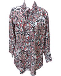 Stella McCartney Tunique soie rouge