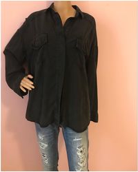 The Kooples Chemise lyocell gris