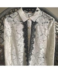 The Kooples Chemise dentelle blanc