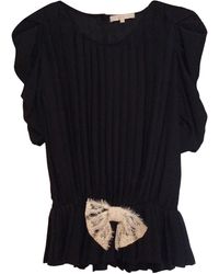 Sandro Blouse soie noir