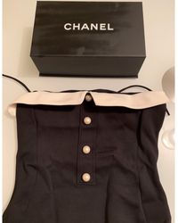 Chanel Maillot de bain une-pièce elastique noir