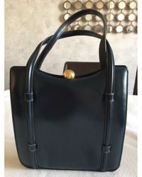 Lancel Sac à main en cuir cuir bleu