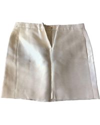 Maje Jupe courte viscose doré - Métallisé