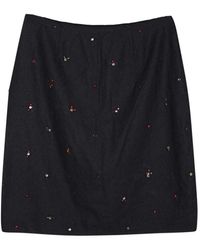 Dolce & Gabbana Jupe mi-longue laine marron