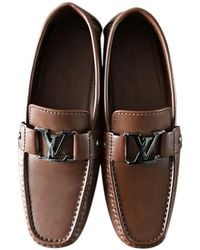 Louis Vuitton Mocassins cuir marron