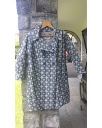 Herno Manteau laine bleu