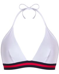 Vilebrequin - Top bikini donna all'americana tinta unita - x ines de la fressange - costume da bagno - fleche - Lyst