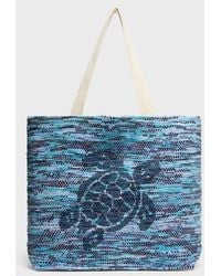 Vilebrequin - Grand Sac De Plage En Tissu Tortue - Lyst