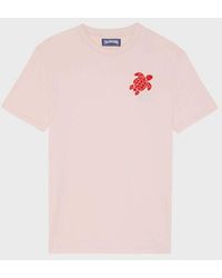 Vilebrequin - Organic Cotton T-Shirt Embroidered Turtle - Lyst