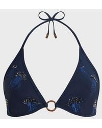 Vilebrequin - Embroidered Triangle Bikini Top Beaded Jellyfish - Lyst