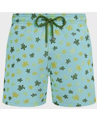 Vilebrequin - Swim Shorts Embroidered Micro Ronde Des Tortues - Lyst