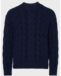 Vilebrequin - Cable-Knit Cotton Sweater - Lyst