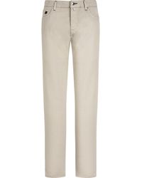 Vilebrequin - 5-pockets Linen Cotton Gabardine Pants Solid - Lyst